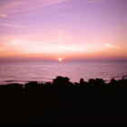Blick auf den Golf von Neapel mit Sonnenaufgang