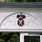 Wappen am Tor zum Barockgarten